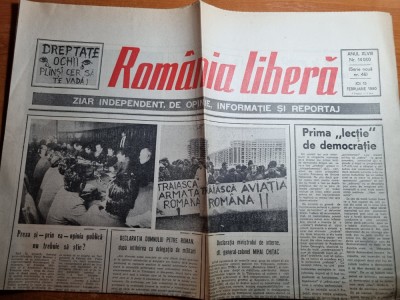 romania libera 15 februarie 1990-sergiu celibidache in romania foto
