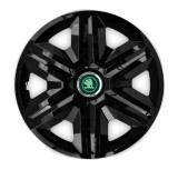 Cumpara ieftin Set 4 Capace Roti pentru Skoda Nou Verde, model Fast Black, R14, Autohelix MSA