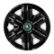 Set 4 Capace Roti pentru Skoda Nou Verde, model Fast Black, R15