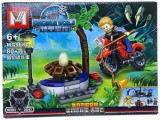 Set constructie Cuib de Dinozaur si Motociclist- MG968C