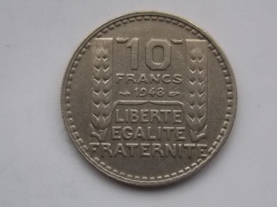 10 FRANCS 1948 FRANTA foto