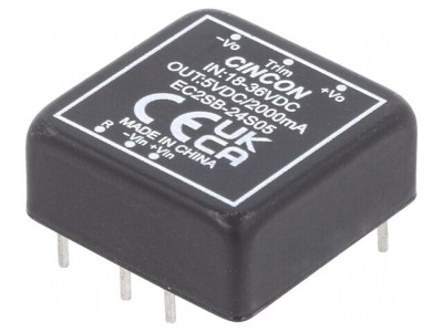 Convertor DC/DC 10W 18-36V la 5V 2000mA EC2SB-24S05 foto