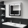 VidaXL Dulap de baie cu oglindă și LED, 80 x 12,2 x 68 cm 285123