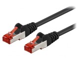 Cablu Patch S/FTP Cat6 Negru 0,25m, Goobay