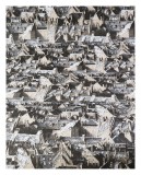Hartie de impachetat - Rooftops Snow Kraft Wrapping Paper | Jen Rowland