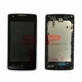 LCD+Touchscreen cu Rama Lenovo A1000 / A1000 Dual Sim BLACK