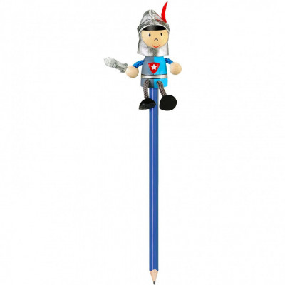 Creion cu figurina lemn Cavaler Fiesta Crafts FCP-5033 foto