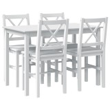 Cumpara ieftin Set mobilier de bucatarie, 5 piese, alb