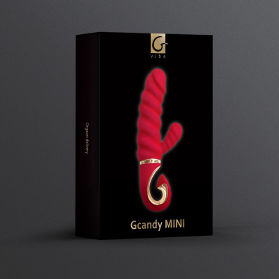 Vibrator Punctul G Gcandy MINI, Rosu, 19 cm foto