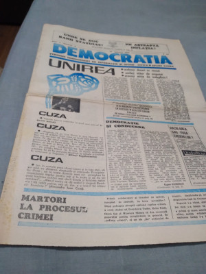 ZIARUL DEMOCRATIA NR 2 /29 IANUARIE 1990 foto