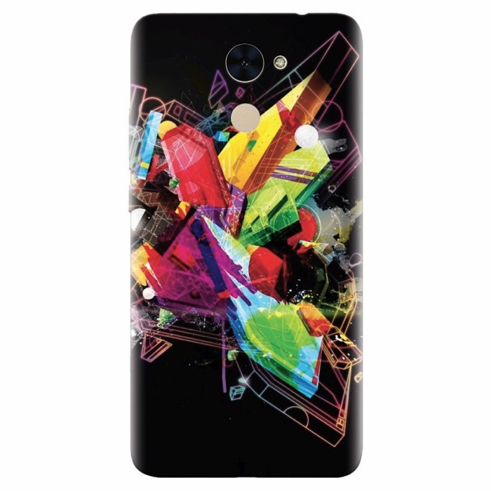 Husa silicon pentru Huawei Enjoy 7 Plus, Abstract Shape