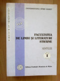 N4 Facultatea de limbi si literaturi straine - sinteze anul I, volumul 1