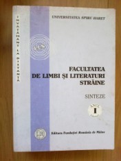 n4 Facultatea de limbi si literaturi straine - sinteze anul I, volumul 1