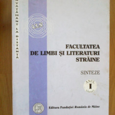 n4 Facultatea de limbi si literaturi straine - sinteze anul I, volumul 1