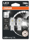 Set 2 Buc Led Osram W16W 12V 2,1W W2,1X9,5D 6000K Alb LEDriving SL 921DWP-02B
