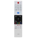 Telecomanda CT-8528 pentru LED Toshiba cu Netflix, alba cu functiile telecomenzii originale