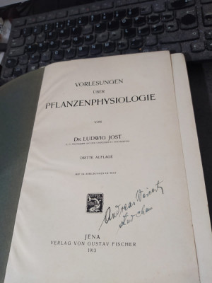 Vorlesungen uber Pflanzenphysiologie, Ludwig Jost, Jena 1913, 083 foto