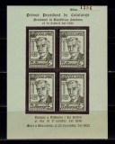 Catalonia 1937 colita-Spania razboi civil/locala Prim Pres.Francesc M./negru,MNH