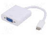 Cablu D-Sub 15pin HD soclu, USB C mufa, USB 3.1, lungime 0.15m, {{Culoare izola&amp;#355;ie}}, AKYGA - AK-AD-55