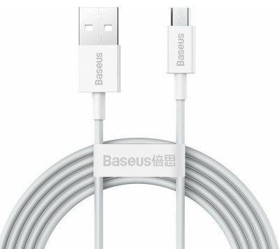 CABLU alimentare si date Baseus Superior, Fast Charging Data Cable pt. smartphone, USB la Micro-USB 2A, 2m, alb &amp;quot;CAMYS-A02&amp;quot; (timbru verde 0.08 lei) - foto
