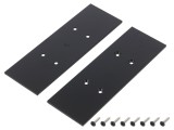 Obturator Negru pentru Profil LED - Set 2 Bucăți