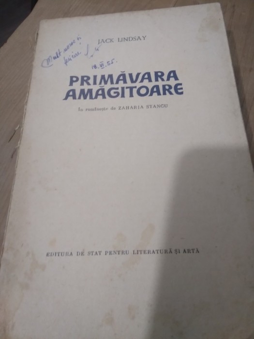 Carte 1112 PRIMAVARA AMAGITOARE ZAHARIA STANCU