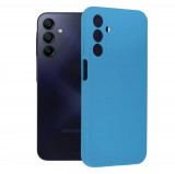 Cumpara ieftin Husa Samsung Galaxy A15 Silicon Albastru Slim Mat cu Microfibra SoftEdge, Techsuit