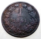 7.202 AUSTRIA 1 KREUZER 1861 E