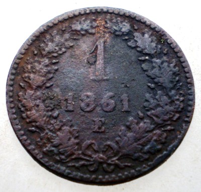 7.202 AUSTRIA 1 KREUZER 1861 E foto
