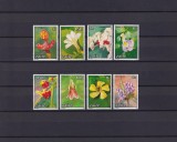 Serie Completă 8 Timbre Zair 1984 - Tematica Floră, Flori Exotice de munte (Paul de Gobert) - MNH -A99
