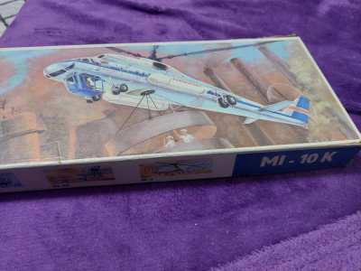 Reclama veche,CUTIE veche-Mil Mi-10 K VEB Plasticart,1:100,AEROFLOT MIL MI-10K foto