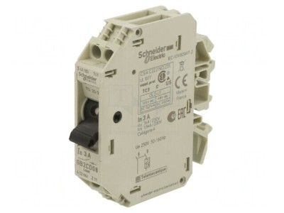 &amp;Icirc;ntrerupător motor 250VAC pentru șină DIN IP20 foto