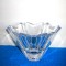 Bol cristal masiv turnat manual -Orion 2- semnat Lars Hellsten, Orrefors Suedia