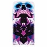 Husa silicon pentru Huawei Y6 2017, Abstract Framed Skull