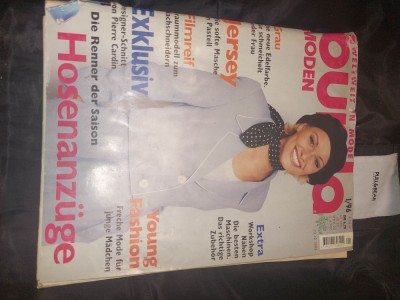 Revista de moda BURDA-originala-luna 1/1996,de colectie,in Germana,supli.Romana foto