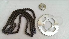 Kit 2 Pinioane + Lant Transmisie Scuter Moped - 14D - 36D - 50 ZALE - Pas 428 foto