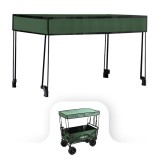 Scaun de plajă premium acoperiș verde