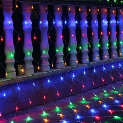 Instalatie de craciun, flippy&amp;Acirc;&amp;reg;, tip plasa, 2 x 2 m, 160 led-uri, interconectabila, multicolor foto