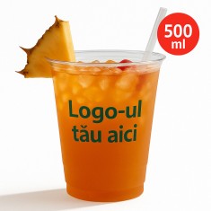Pahare personalizate din plastic, 500 ml