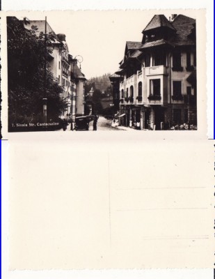 Sinaia - Strada Cantacuzino- rara foto
