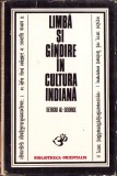 HST C1845 Limbă și g&acirc;ndire &icirc;n cultura indiană 1976 Sergiu Al-George