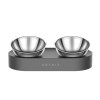 Set 2 Boluri mancare pisici PETKIT Fresh Nano, Cat Feeding Bowl, Metal, unghi 15&deg;, Double