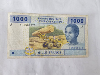 Africa Centrala Gabon 1000 Francs 2002 foto