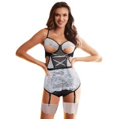SUBBLIME - COSTUM DE SERVITOARE CU CORP M/LSUBBLIME - COSTUM DE SERVITOARE CU CORP M/L foto