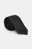 HUGO cravata de matase culoarea negru, 50535360