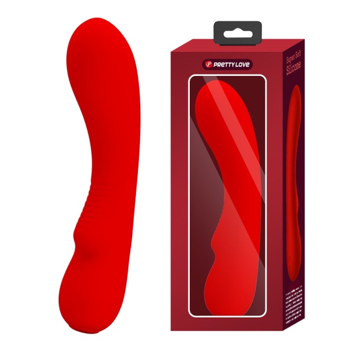 Pretty Love Matt Red Vibrator cu 12 Funcții și Memorie