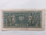 Bancnota 1000000 lei 16 aprilie 1947 Romania.
