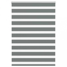 Gossi jaluzea tip zebra gri inchis latime tesatura 100,9 cm poliester