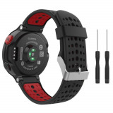 Curea Tech-Protect Smooth pentru Garmin Forerunner 220/230/235/630/735 Negru/Rosu