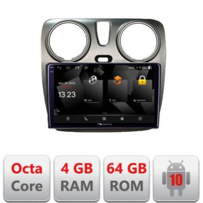 Navigatie Dacia Dokker Android Octa Core 720p 4+64 DSP 360 camera carplay android auto CarStore Technology foto
